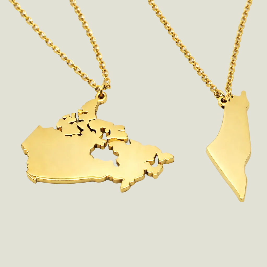 Custom Map Necklace