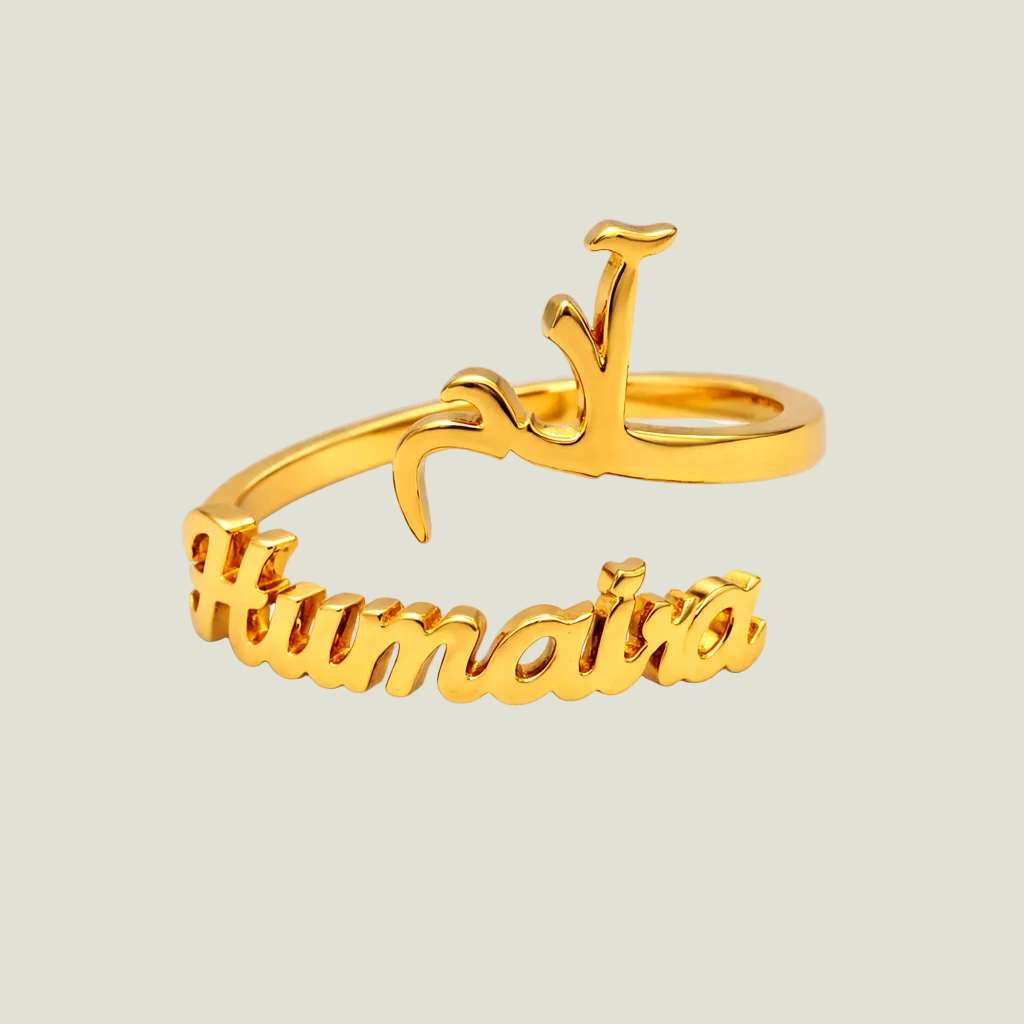 Custom Dual Name Ring