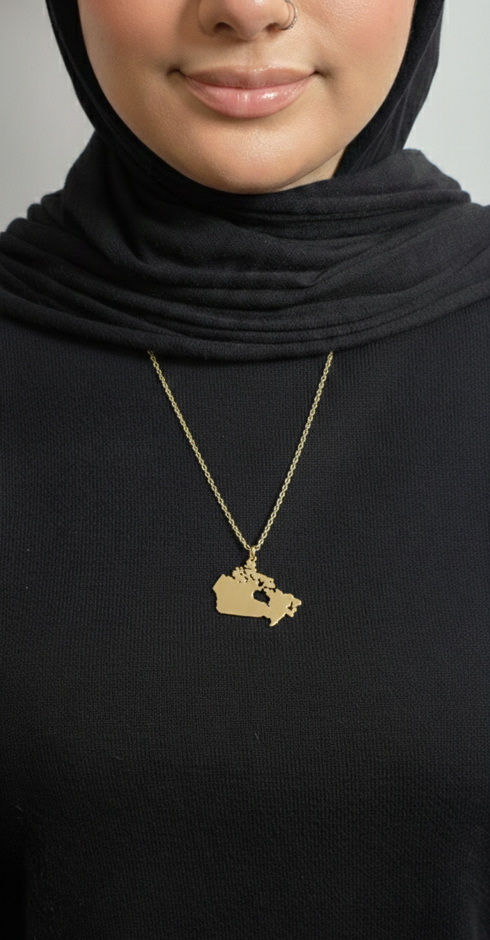 Custom Map Necklace