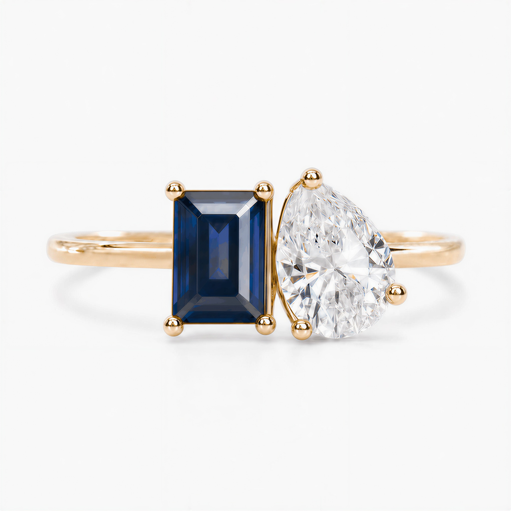 Moi et Toi Birthstone Ring