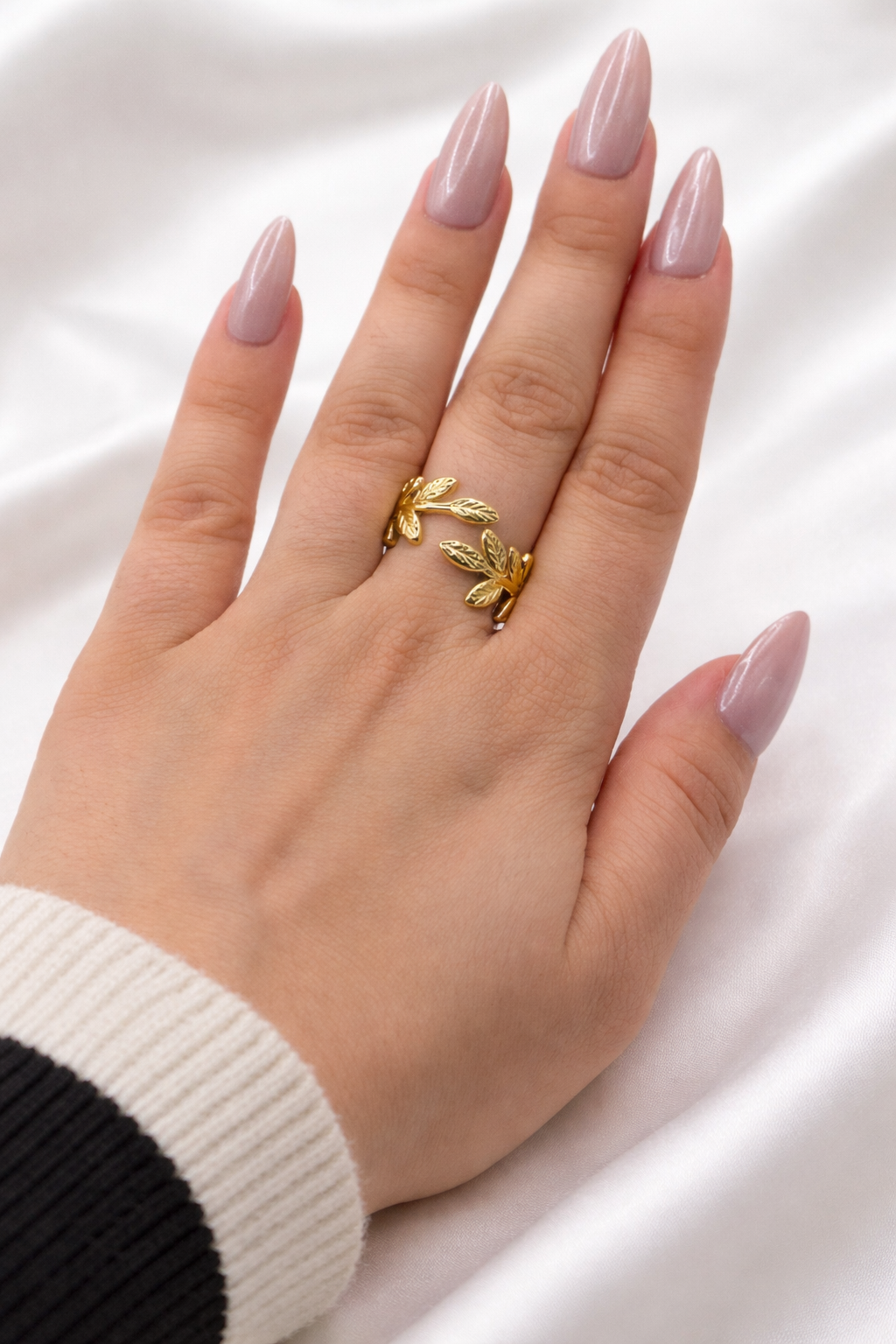 Palestinian Olive Leaf Ring