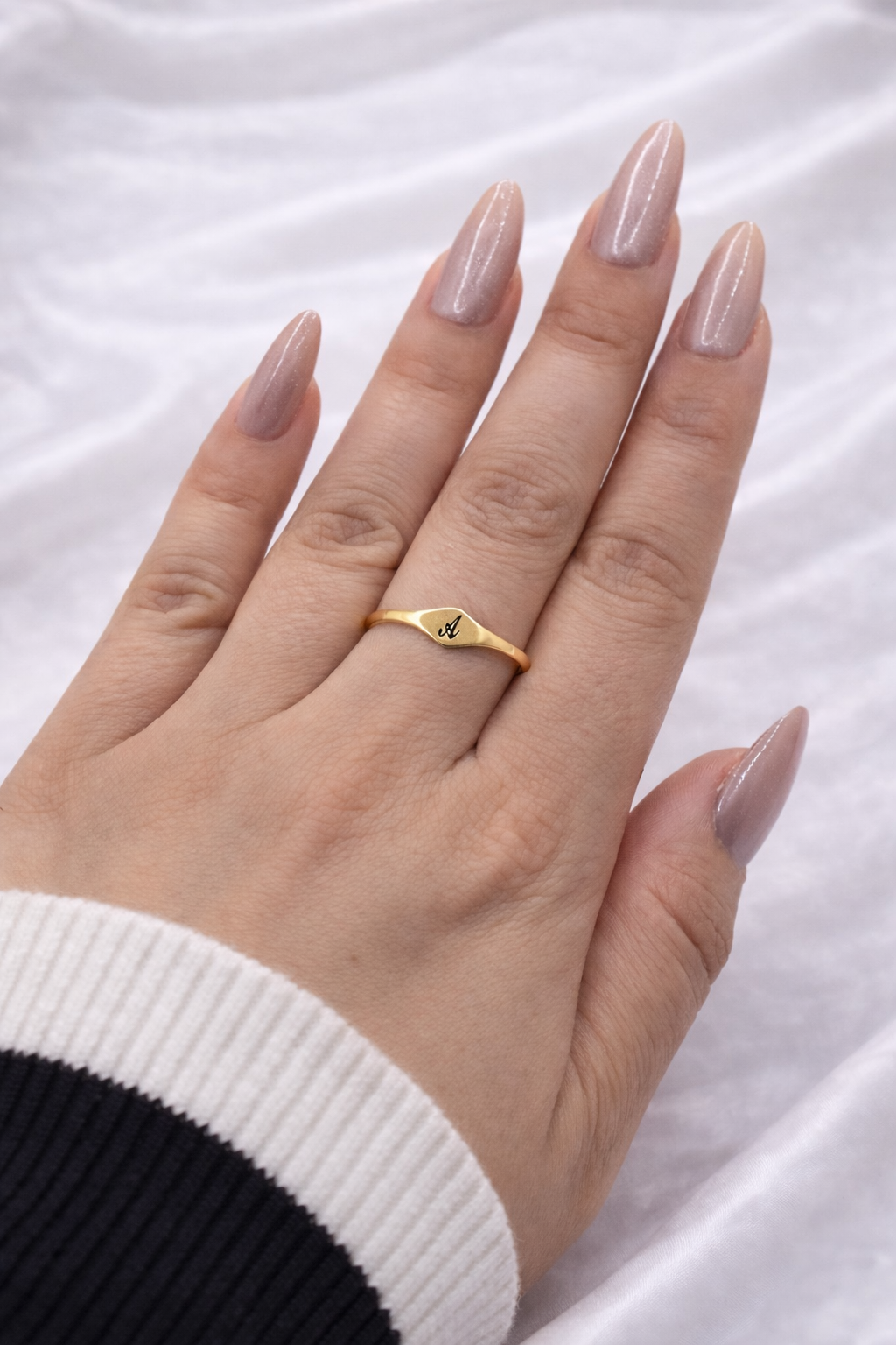 Custom Initial Signet Ring