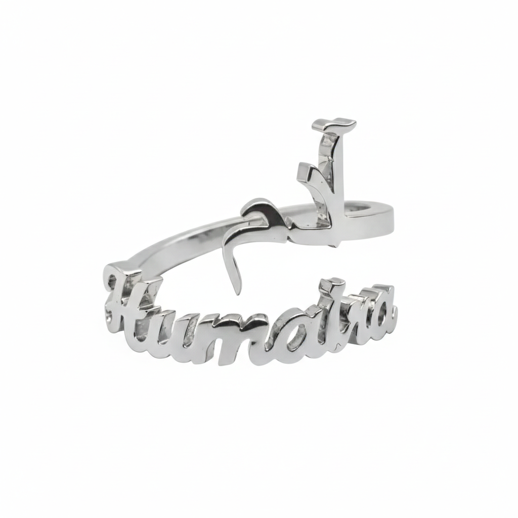 Custom Dual Name Ring
