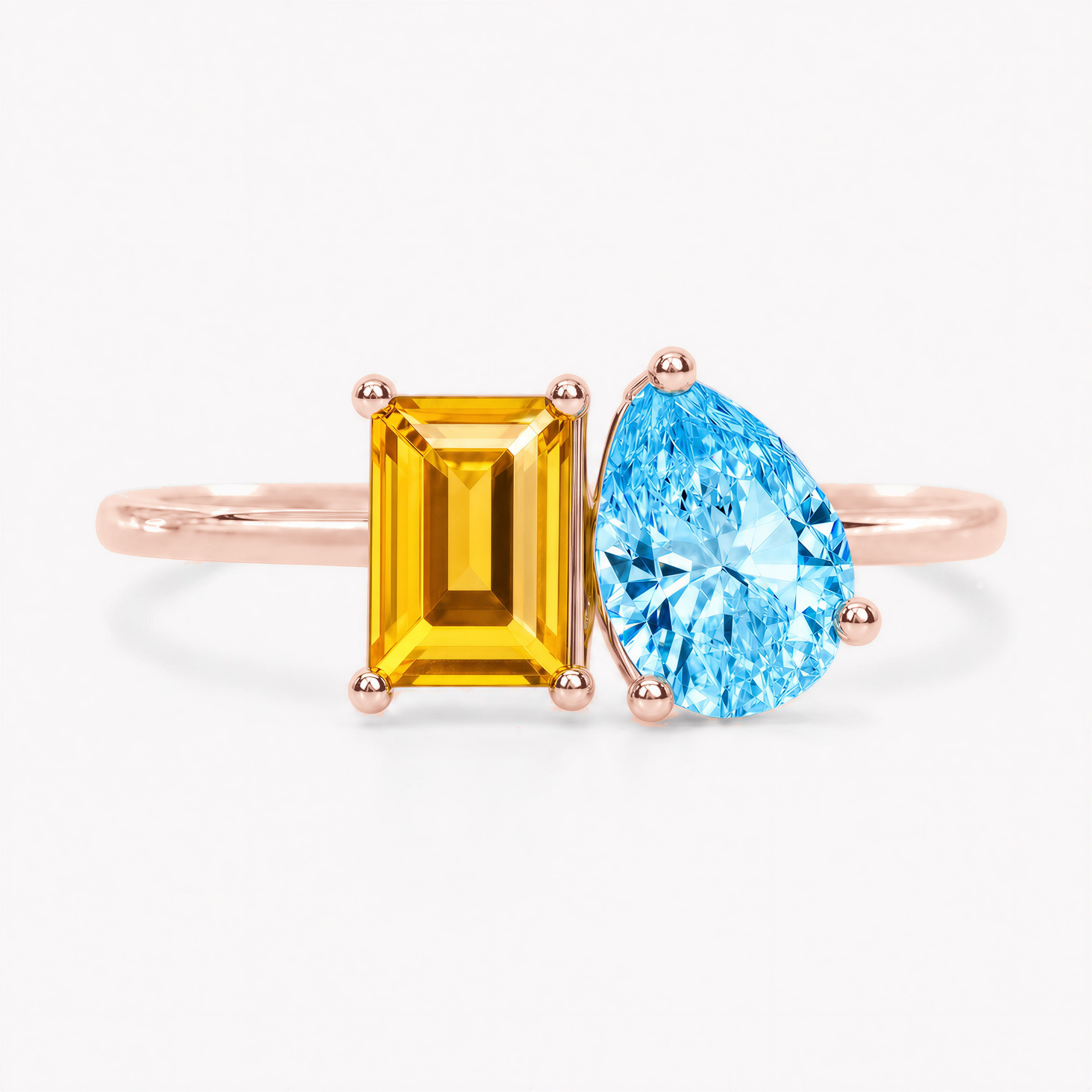 Moi et Toi Birthstone Ring