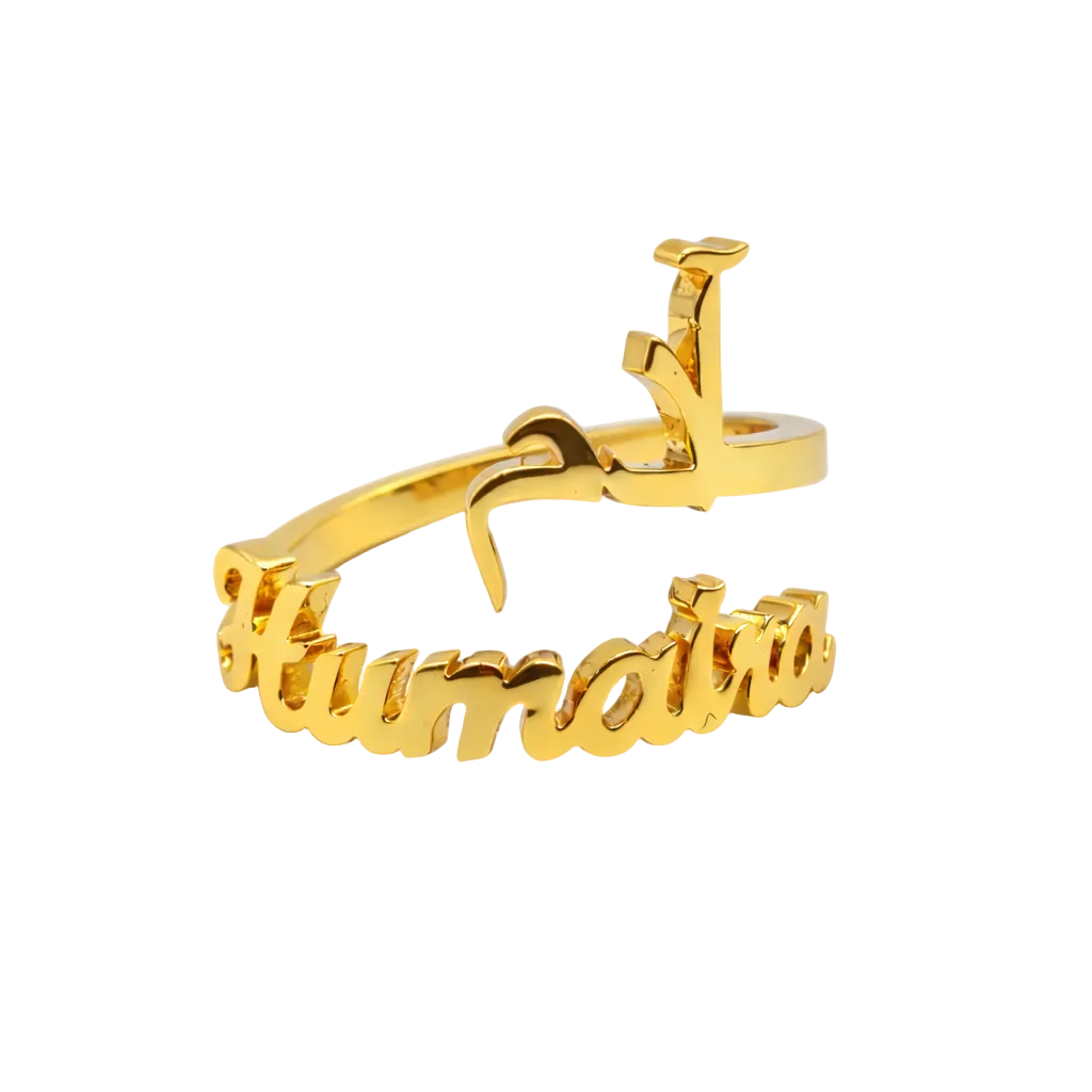 Custom Dual Name Ring