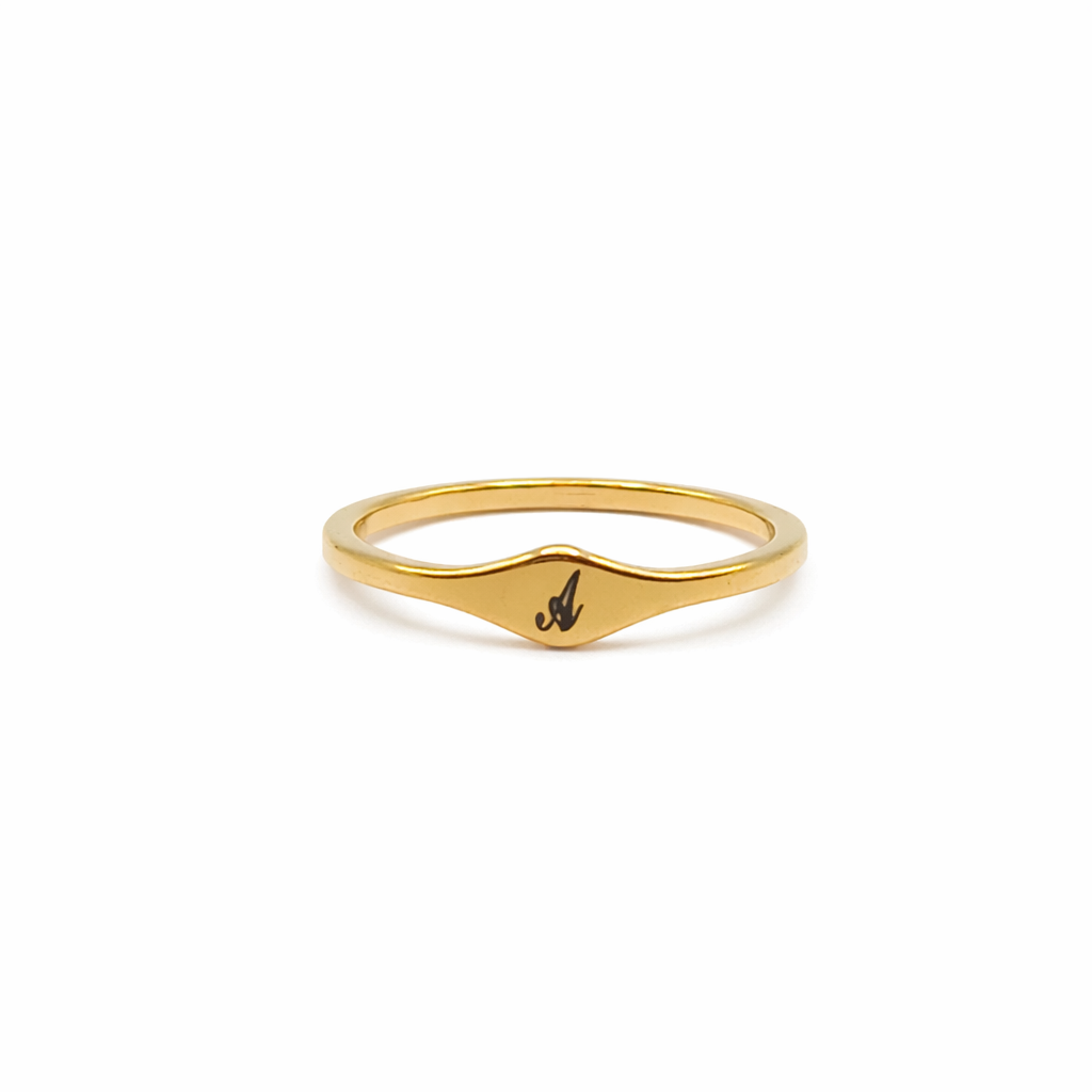 Custom Initial Signet Ring
